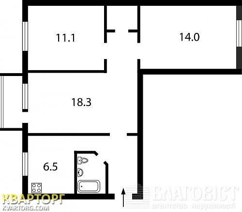 Sell 3-room apartment. Киев,  Краснова миколы — photo 1