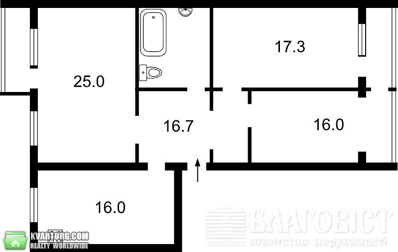Sell 3-room apartment. Киев,  Ахматовой — photo 3