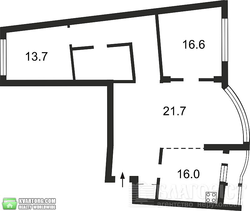 Sell 3-room apartment. Киев,  Днепровская наб — photo 2