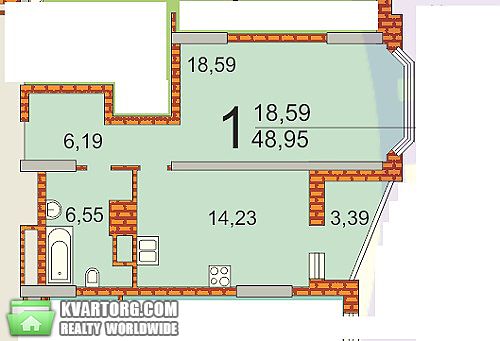 Sell 1-room apartment. Киев, Пчелки — photo 3