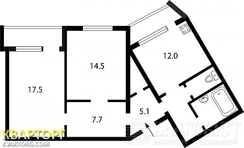 продам 2-комнатную квартиру. Киев,   Урловская - фото 2