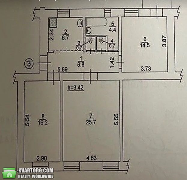 Sell 3-room apartment. Киев, Георгиевский переулок — photo 2