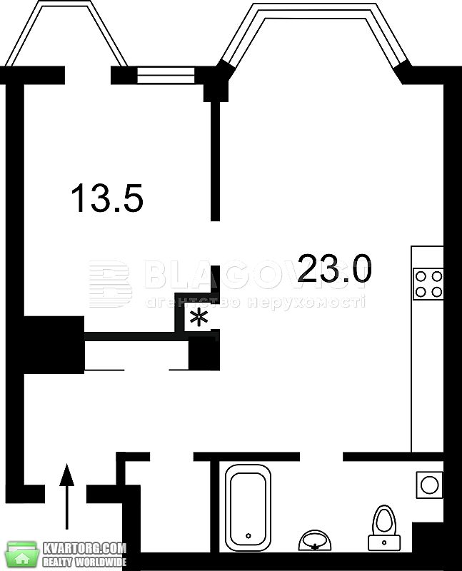 Sell 2-room apartment. Киев,  Ломоносова — photo 2