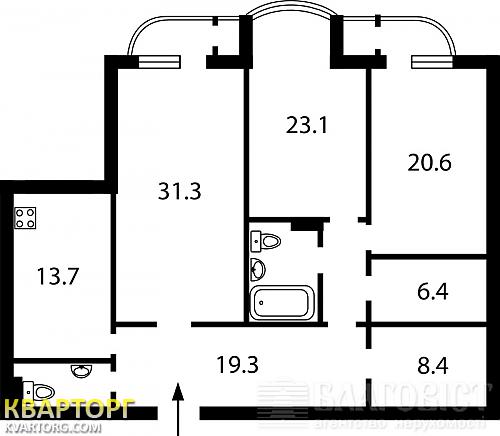 Sell 3-room apartment. Киев,  Лабораторный пер — photo 2
