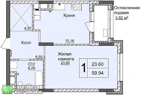 Sell 1-room apartment. Киев, Драгомирова — photo 1