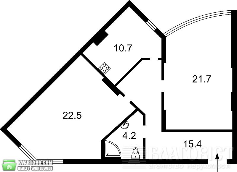 Sell 2-room apartment. Киев,  Коломиевский пер — photo 3
