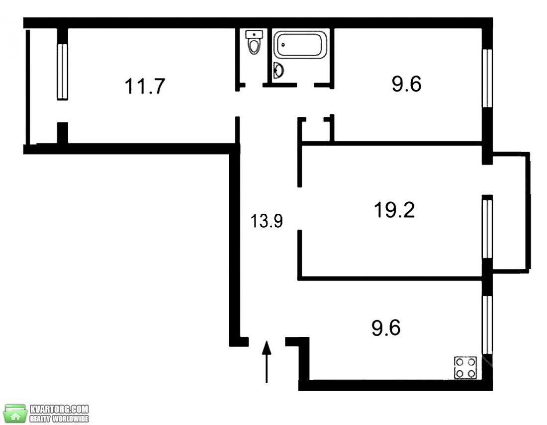 Sell 3-room apartment. Киев,  Татарская — photo 7