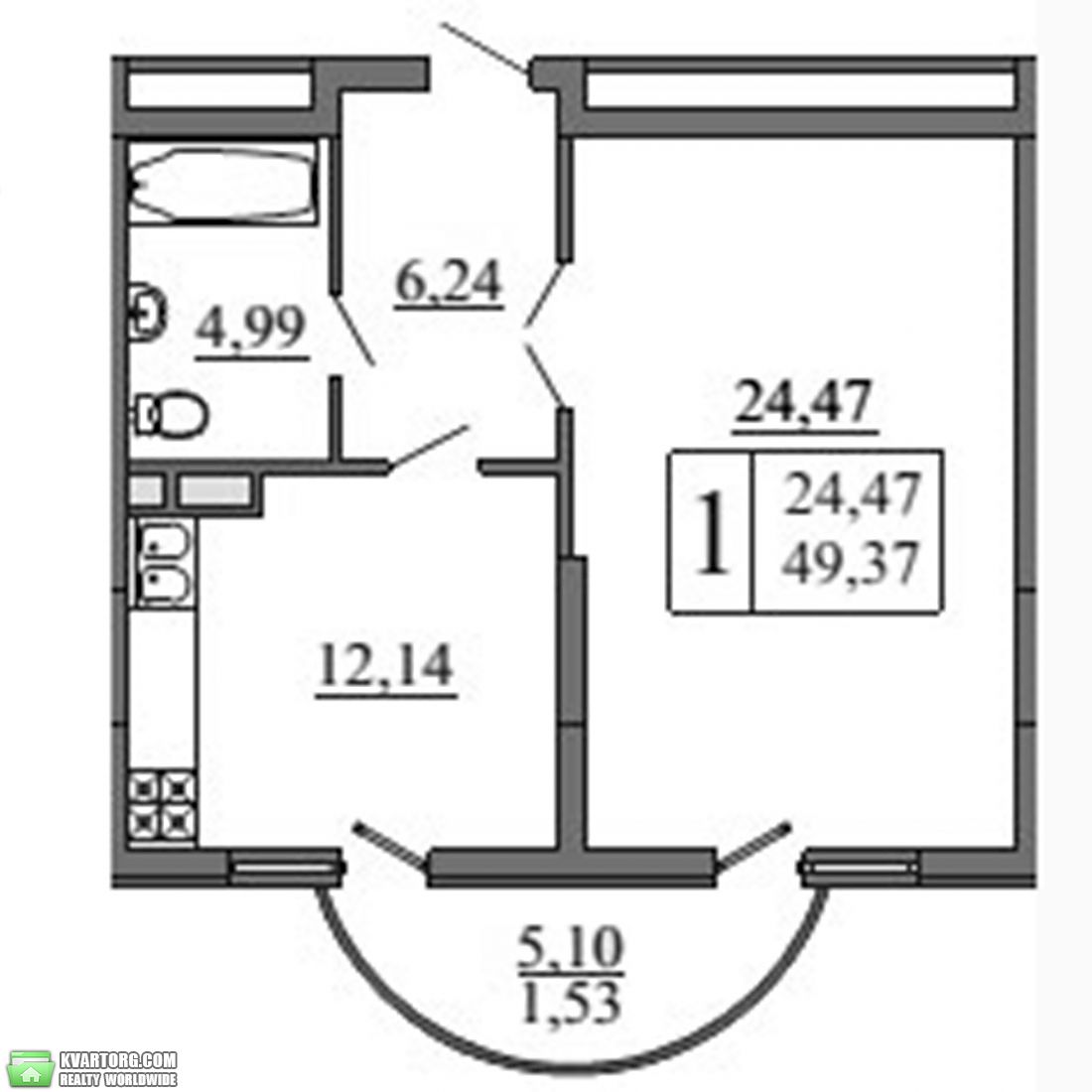 Sell 1-room apartment. Киев,  Ломоносова — photo 1
