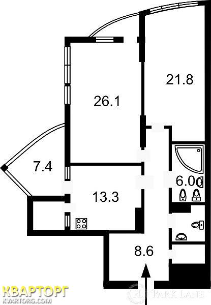 продам 3-комнатную квартиру. Киев,  Глыбочицкая - фото 2
