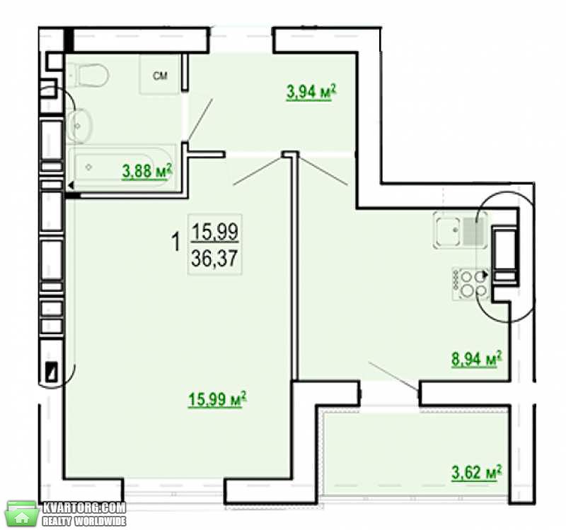 Sell 1-room apartment. Харьков, ЖК ГИДРОПАРК — photo 1