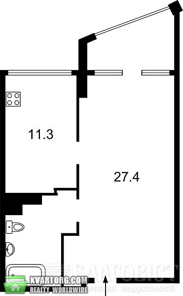 Sell 1-room apartment. Киев, Шамрыло — photo 2
