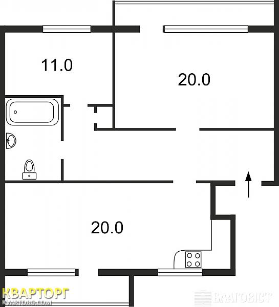 Sell 3-room apartment. Киев,  Драгомирова — photo 2