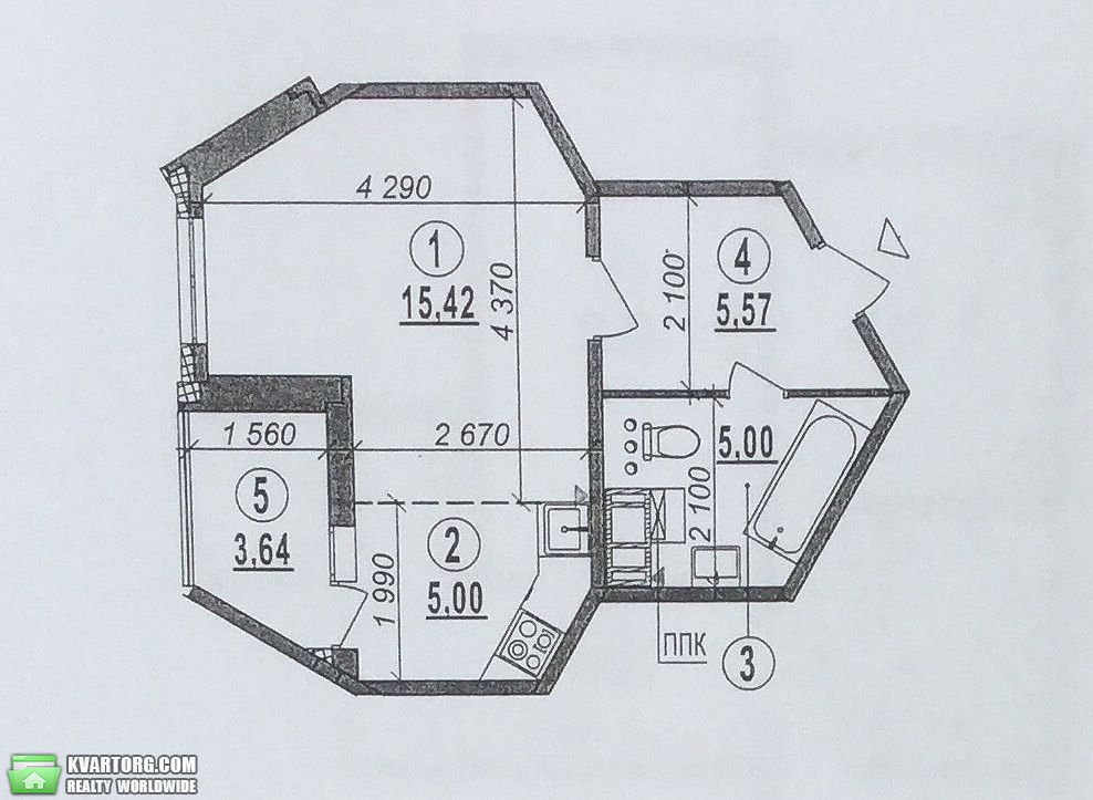 Sell 1-room apartment. Киев,  Милославская — photo 2