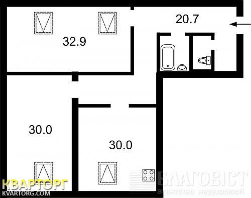Sell 2-room apartment. Киев, Ярославский пер — photo 3