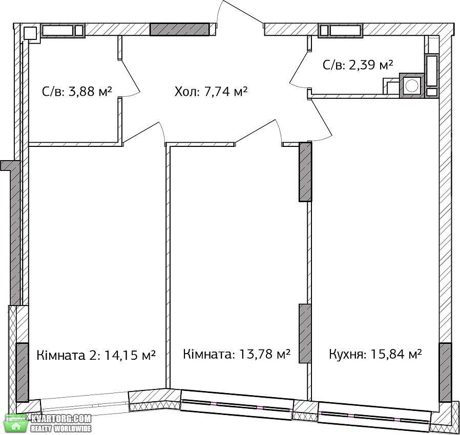 Sell 2-room apartment. Ирпень,  Сковороды — photo 1