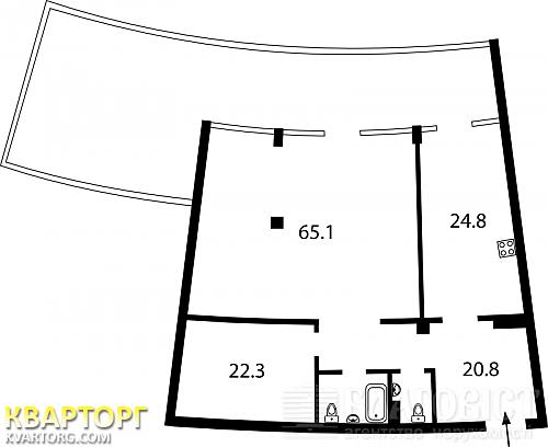 Sell 2-room apartment. Киев,  Ломоносова — photo 2