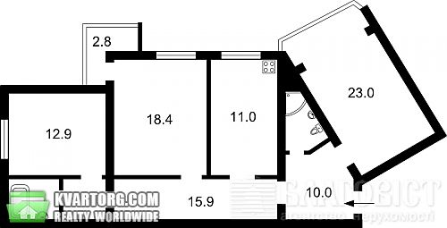Sell 3-room apartment. Киев, Бажана — photo 1