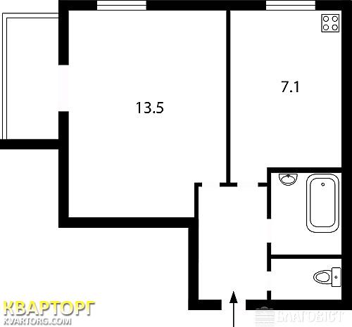 Sell 1-room apartment. Киев,  Волынская — photo 2