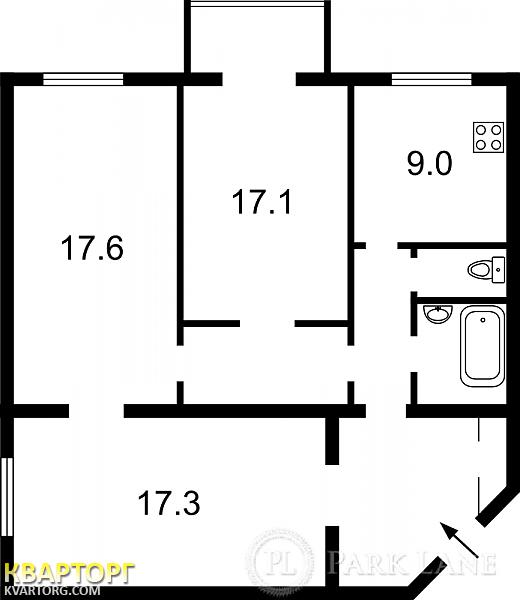 Sell 3-room apartment. Киев,  Зоологическая — photo 2
