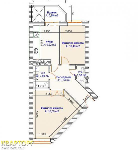 продам 2-комнатную квартиру. Киевская обл.,  Петровское - фото 1