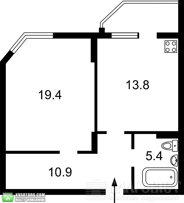 Sell 1-room apartment. Киев,  Вильямса — photo 1