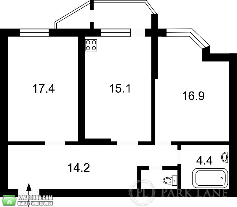 Sell 2-room apartment. Киев, Здолбуновская — photo 7