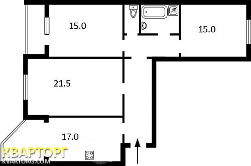 Sell 3-room apartment. Киев,  Драгоманова — photo 2