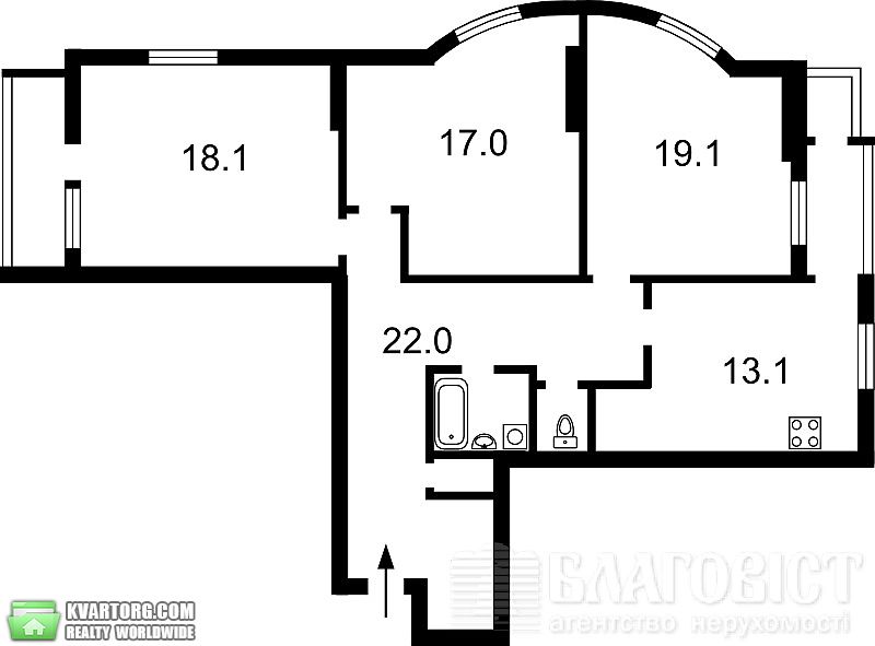 Sell 3-room apartment. Киев,  Григоренко пр — photo 3