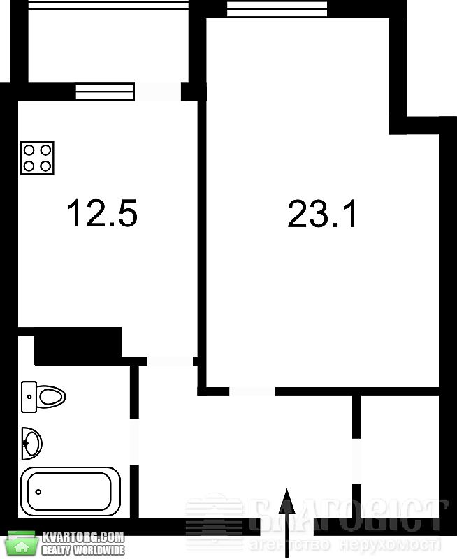 Sell 1-room apartment. Киев,  Лумумбы — photo 4