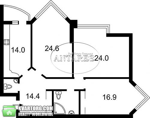 Rent out 3-room apartment. Киев, Воровского — photo 9