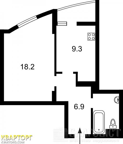 Sell 1-room apartment. Киев, Шумского — photo 2