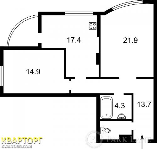 продам 2-комнатную квартиру. Киев,  Краснозвездный пр - фото 2