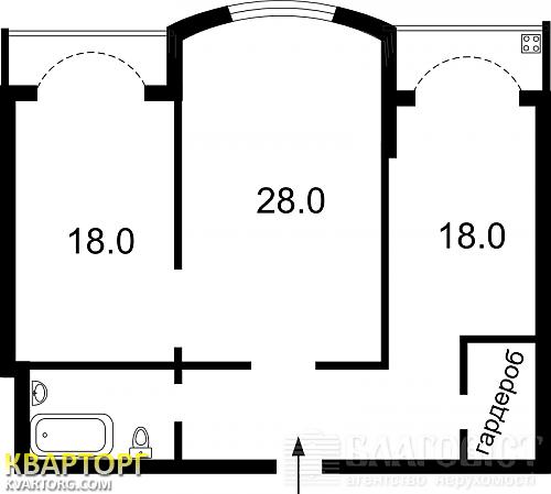 Sell 2-room apartment. Киев,  40-летия Октября просп — photo 2