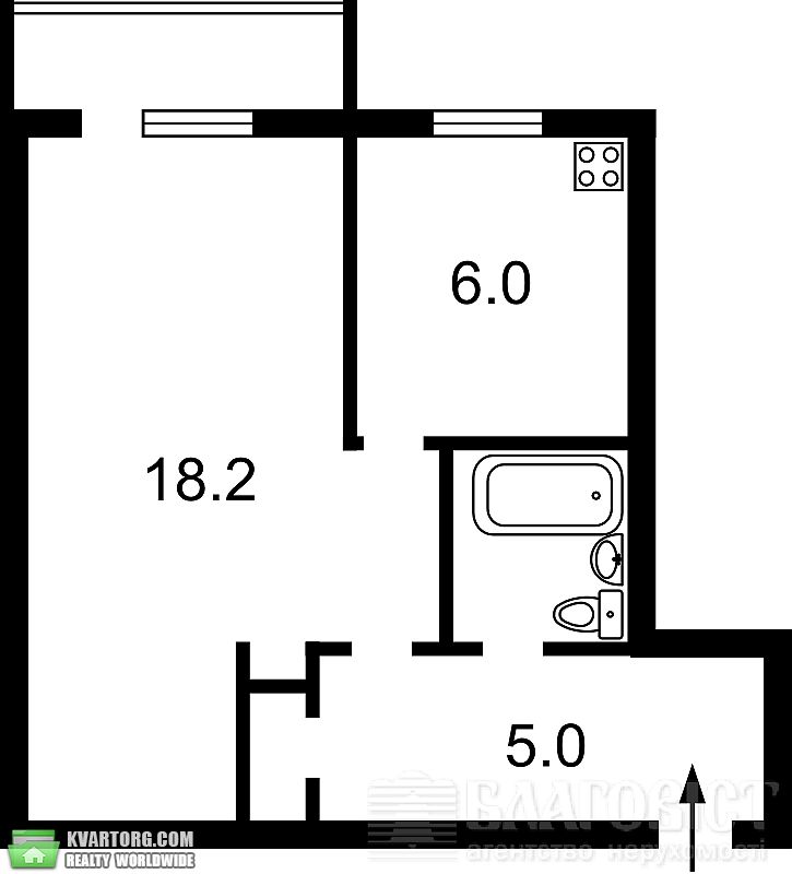 Sell 1-room apartment. Киев, Лаврская — photo 9