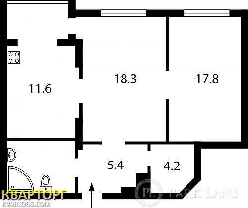 Sell 2-room apartment. Киев,  Днепровская наб — photo 3