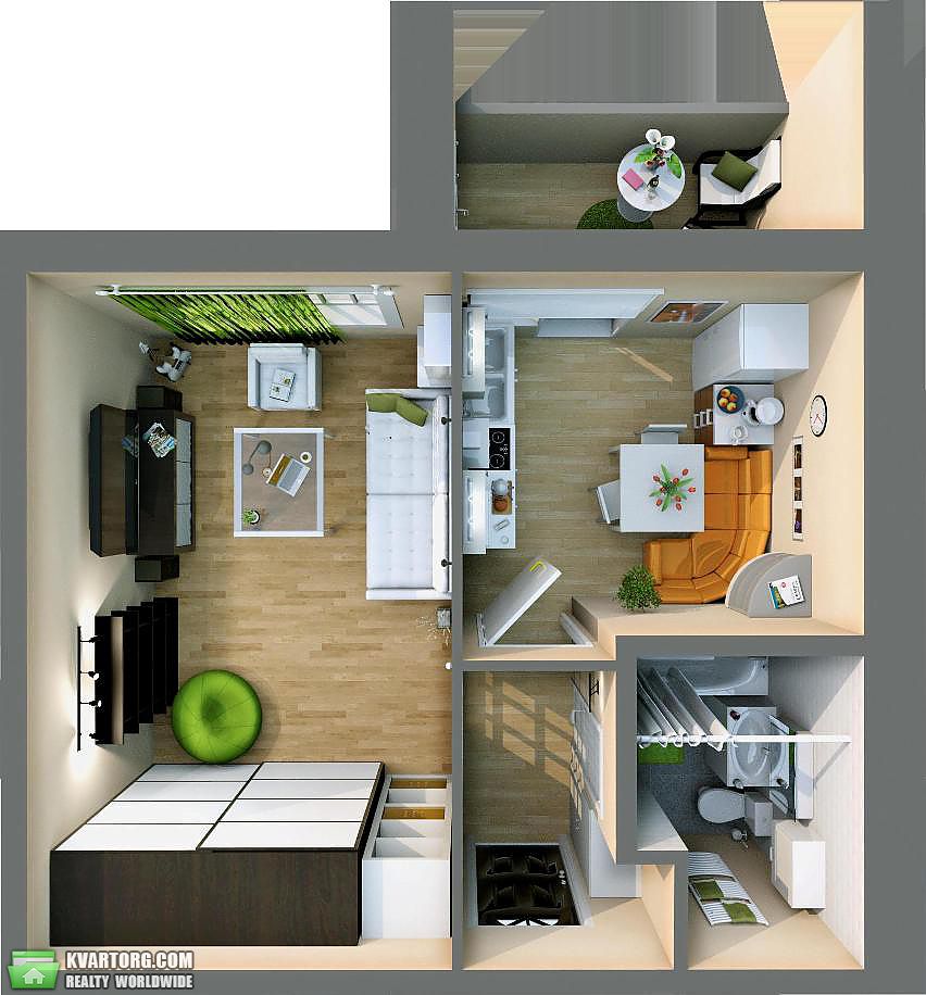 Sell 1-room apartment. Киев, Богдана хмельницкого — photo 1