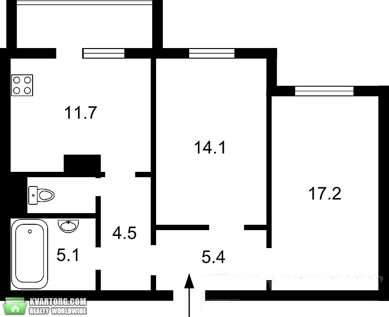 Sell 2-room apartment. Киев,  Трутенко — photo 4