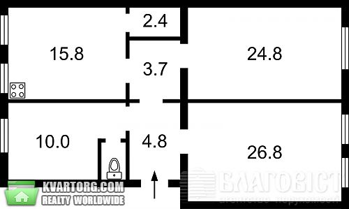 Sell 3-room apartment. Киев, Бассейная — photo 3