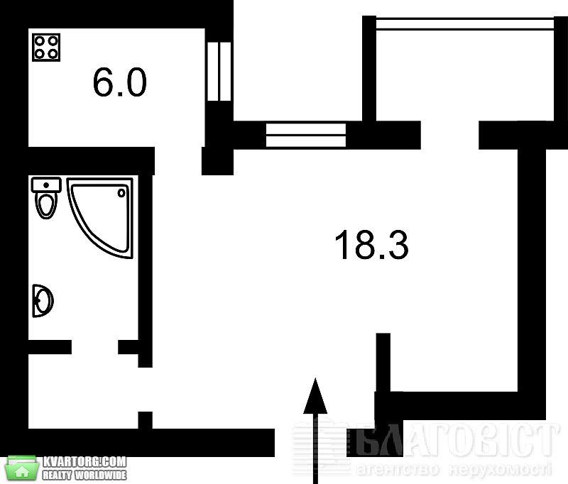 Sell 1-room apartment. Киев, Воровского — photo 7