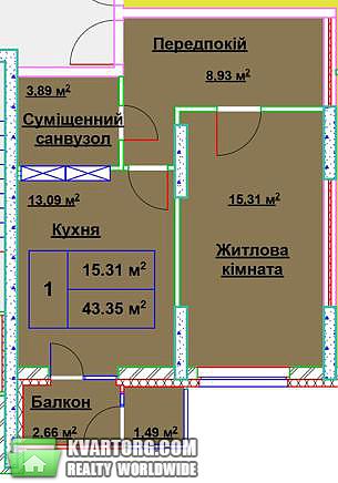 продам 1-комнатную квартиру. Киев,  Соломенская - фото 1