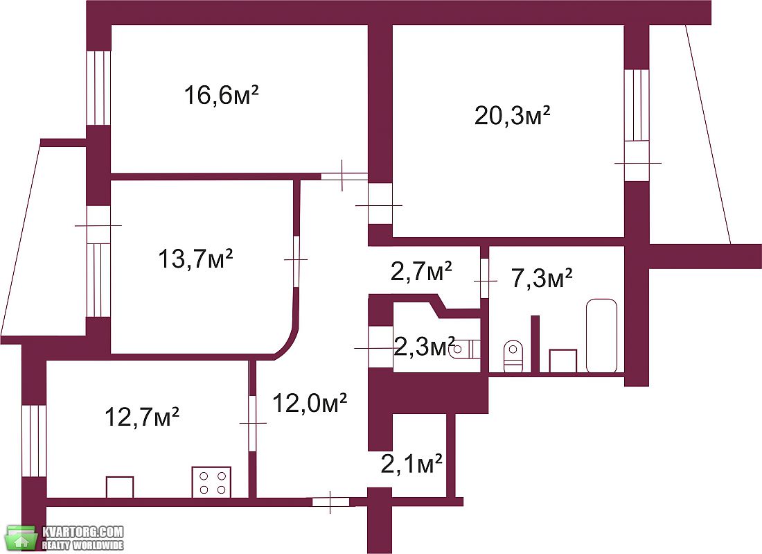 Sell 3-room apartment. Одесса, Тополевая — photo 7