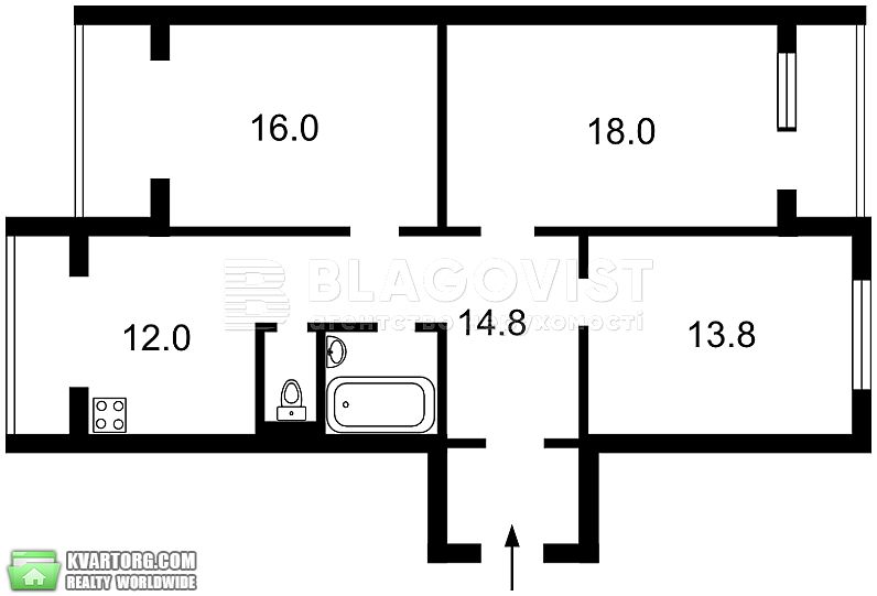 Sell 3-room apartment. Киев,  Драгоманова — photo 10