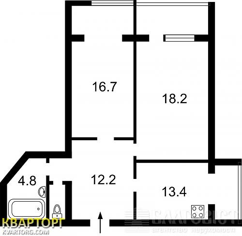 Sell 2-room apartment. Киев,  Драгоманова — photo 2