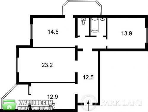 Sell 3-room apartment. Киев, Ахматовой — photo 2