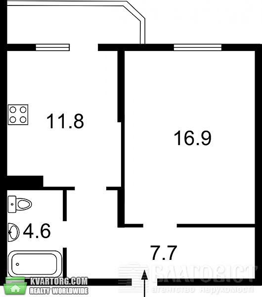 Sell 1-room apartment. Киев,  Ломоносова — photo 3