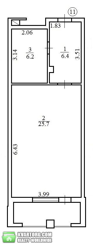 Sell 1-room apartment. Киев,  Милославская — photo 1