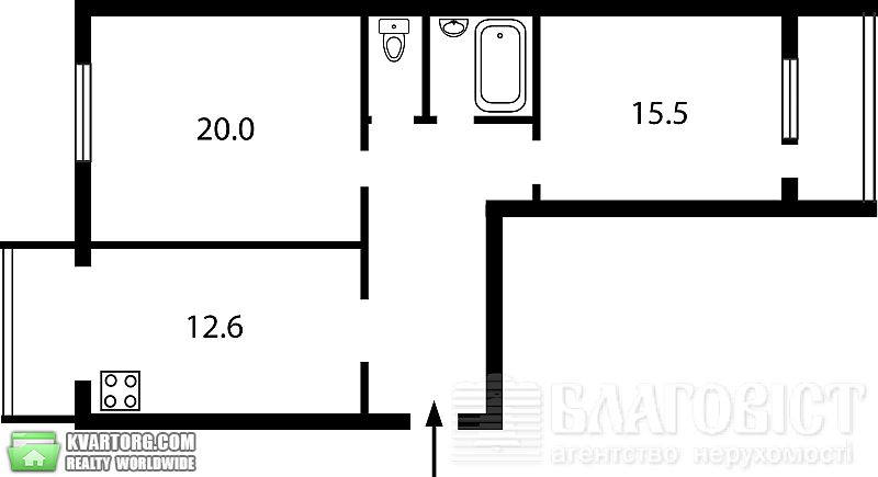 Sell 2-room apartment. Киев,  Булаховского — photo 5