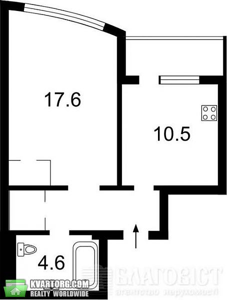 Sell 1-room apartment. Киев, Днепровская наб — photo 4
