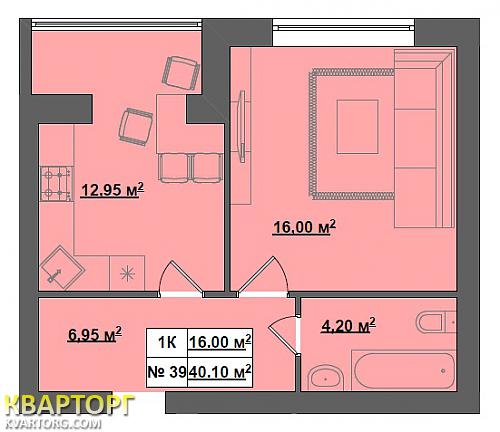 Sell 1-room apartment. Киев, Волынская — photo 9