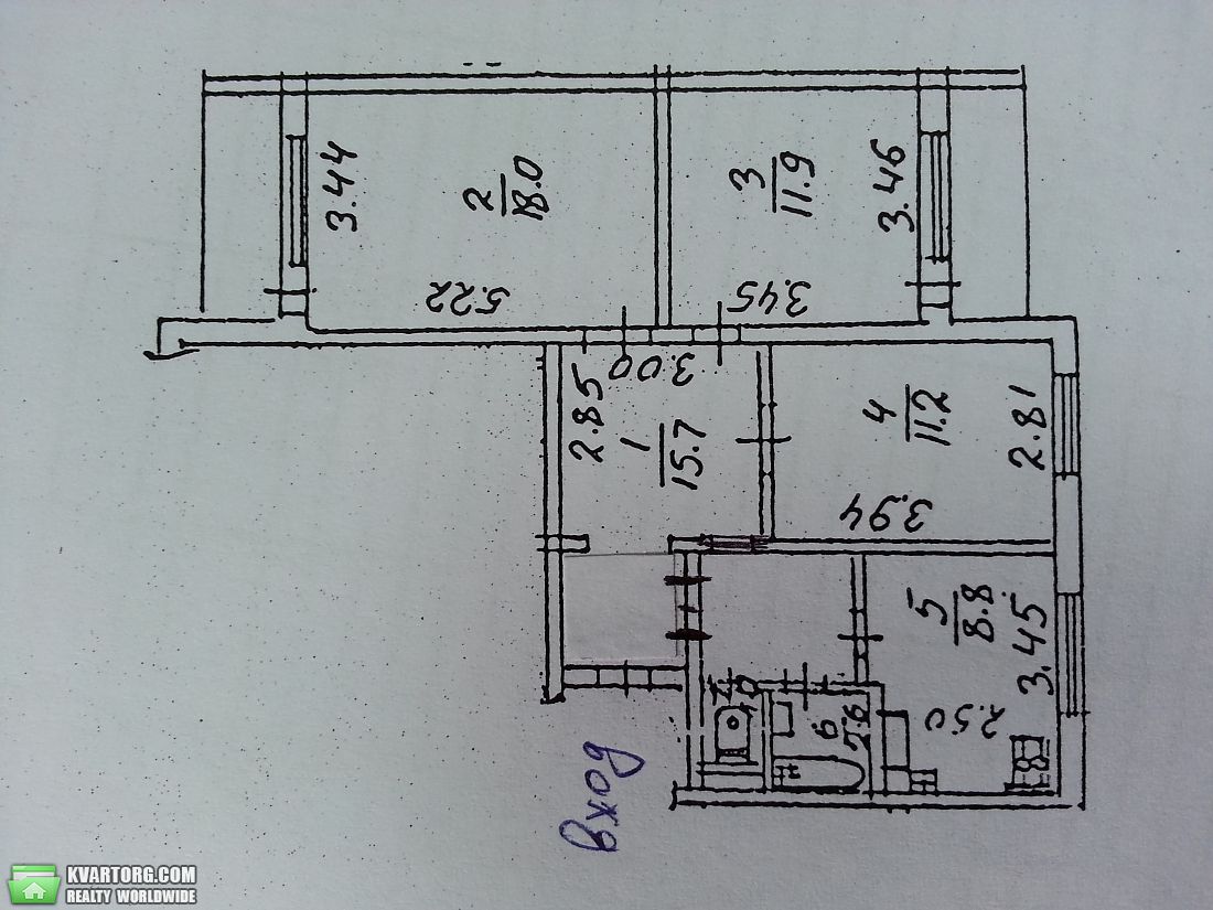 Sell 3-room apartment. Киев,  Бориспольская — photo 1